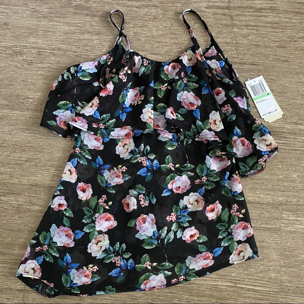 GB girls World of Roses Floral Popover Dress Swim